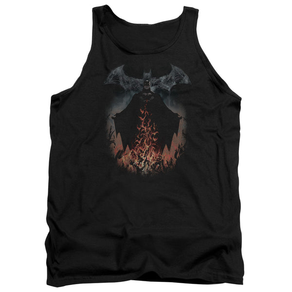 Batman - Smoke & Fire Adult Tank Top