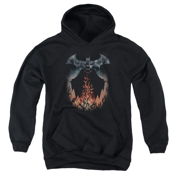 Batman - Smoke & Fire Youth Hooded Sweatshirt