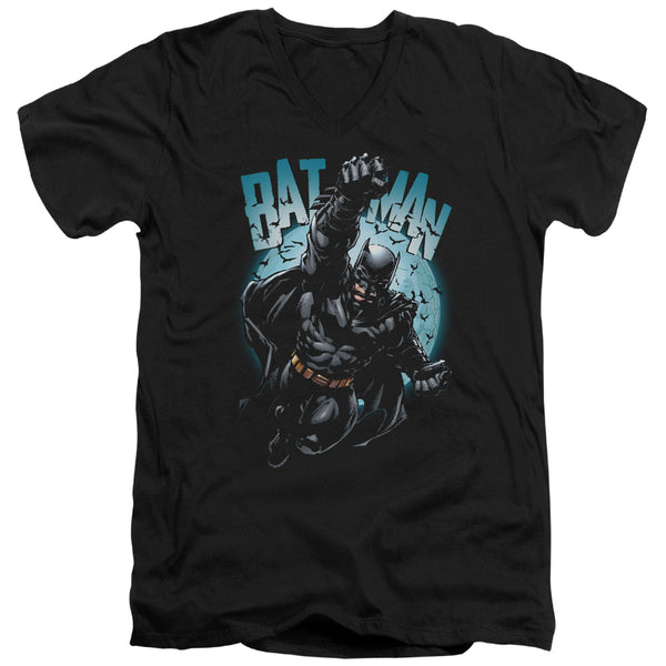 Batman - Moon Knight Adult Slim Fit V Neck Cotton