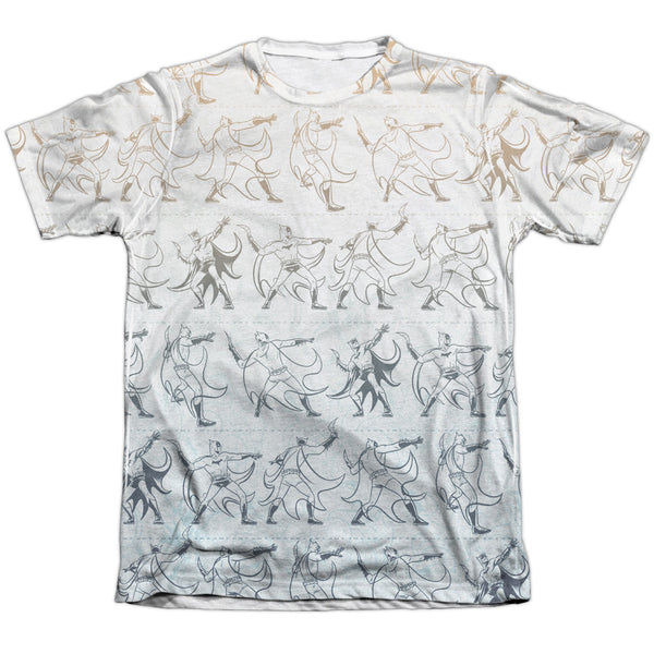 Batman - Batarang Pattern (Front - Back Print) Adult Regular Fit Short Sleeve 65 - 35 Poly - Cotton