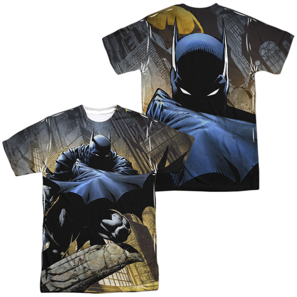 Batman - In Shadow (Front - Back Print) Adult Regular Fit Short Sleeve 100% Poly