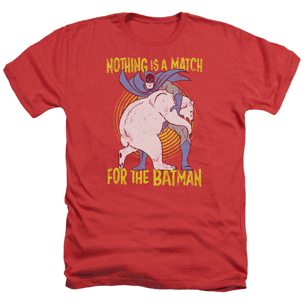 Batman - Bear Wrastling Adult Regular Fit Heather Short Sleeve