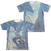 Batman - Skyscrapers (Front - Back Print) Adult Regular Fit Short Sleeve 65 - 35 Poly - Cotton