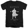 Batman - Star Silhouette Adult Slim Fit V Neck Cotton