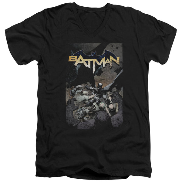 Batman - Batman One Adult Slim Fit V Neck Cotton