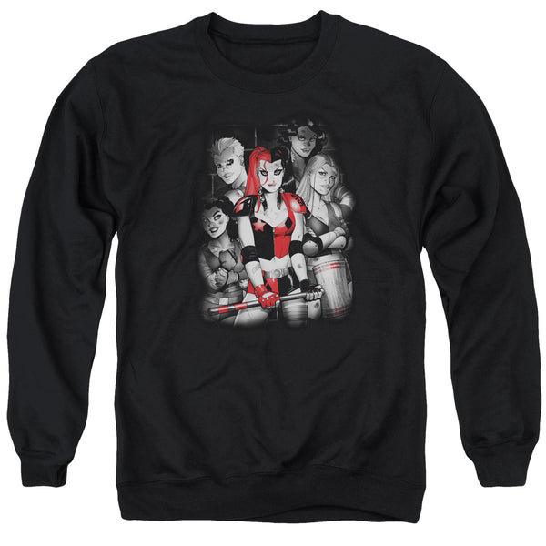 Batman - Bad Gals Bw Adult Crewneck Sweatshirt