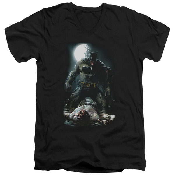 Batman - Mudhole Adult Slim Fit V Neck Cotton