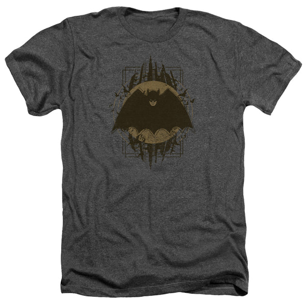Batman - Batman Crest Adult Regular Fit Heather Short Sleeve