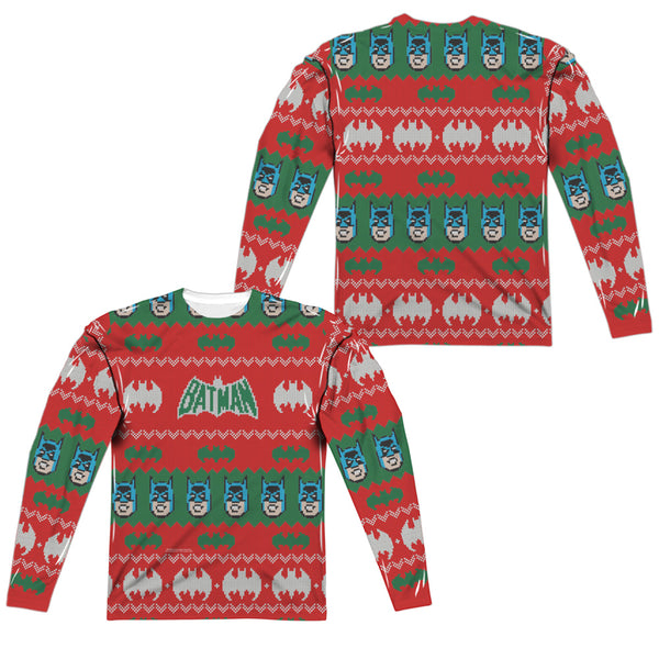 Batman - Bat Sweater (Front - Back Print) L - S Adult Poly Crew