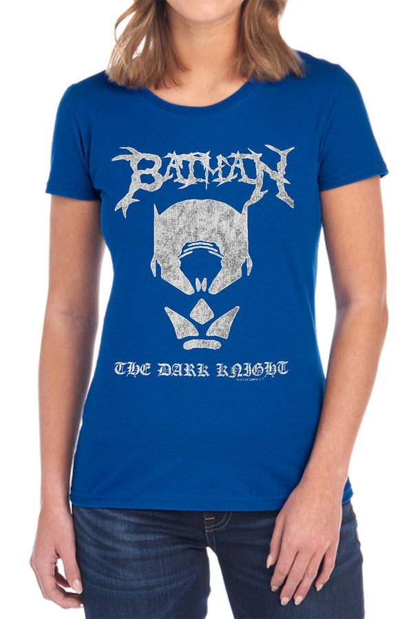 Batman - Black Metal Batman Women's Short Sleeve
