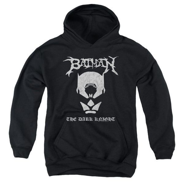 Batman - Black Metal Batman Youth Hooded Sweatshirt