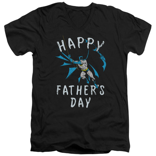 Batman - Fathers Day Adult Slim Fit V Neck Cotton