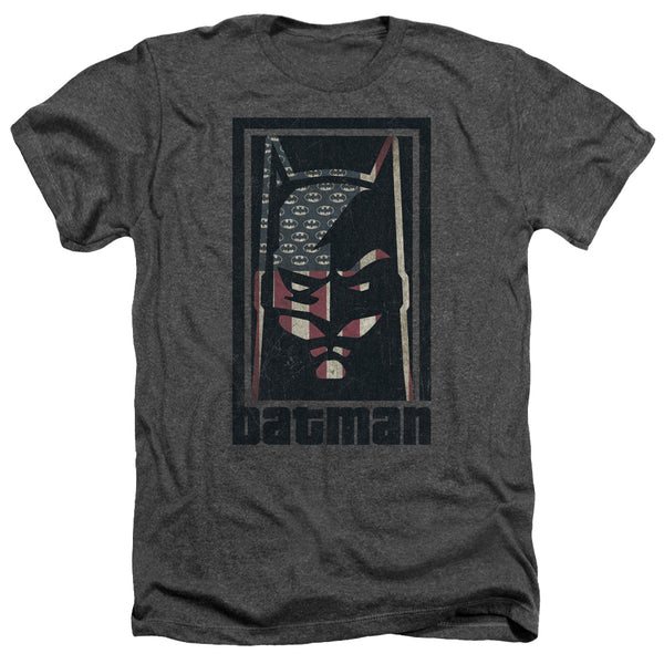Batman - American Batman Adult Regular Fit Heather Short Sleeve