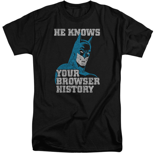 Batman - Batman Knows Adult Tall Fit Short Sleeve