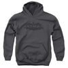 Batman - Newsprint Logo Youth Hooded Sweatshirt