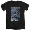 Batman - Seurbat Adult Slim Fit V Neck Cotton