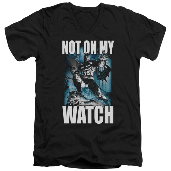 Batman - Not On My Watch Adult Slim Fit V Neck Cotton