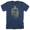 Batman - Gold Silhouette Adult Regular Fit Heather Short Sleeve