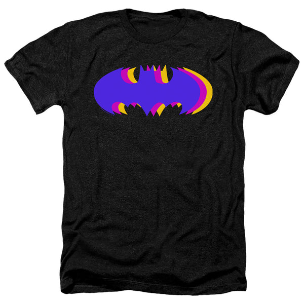 Batman - Tri Colored Symbol Adult Regular Fit Heather Short Sleeve