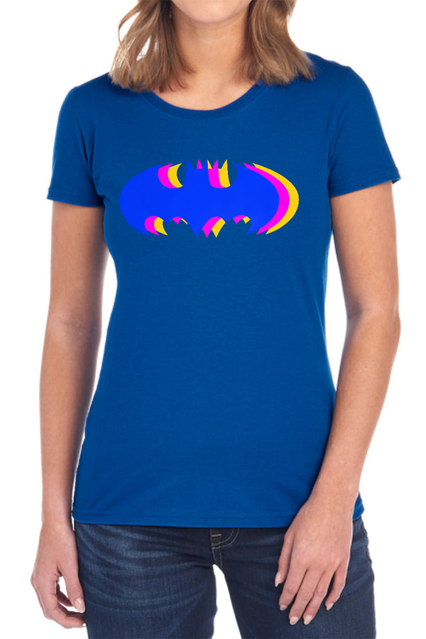 Batman - Tri Colored Symbol Women's Short Sleeve