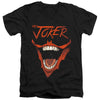 Batman - Joker Bat Laugh Adult Slim Fit V Neck Cotton