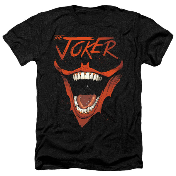 Batman - Joker Bat Laugh Adult Regular Fit Heather Short Sleeve