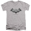 Batman - Gotham Shield Adult Slim Fit V Neck Cotton