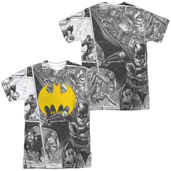 Batman - Collage (Front - Back Print) Adult Regular Fit Short Sleeve 100% Poly