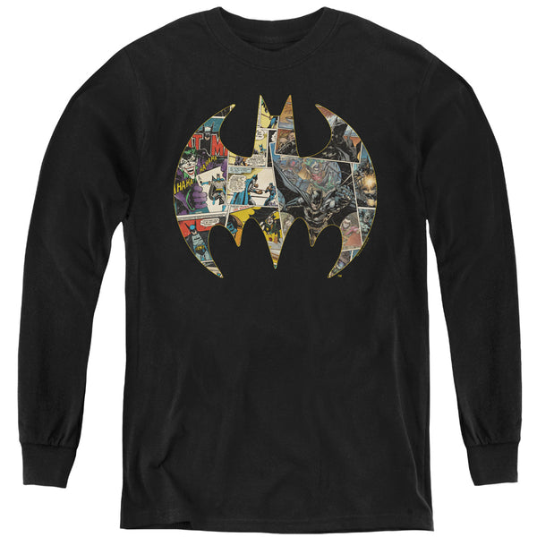 Batman - Collage Shield L - S Youth