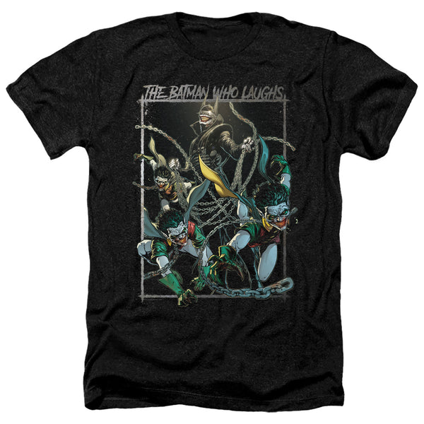 Batman - Batman Who Laughs Adult Regular Fit Heather Short Sleeve