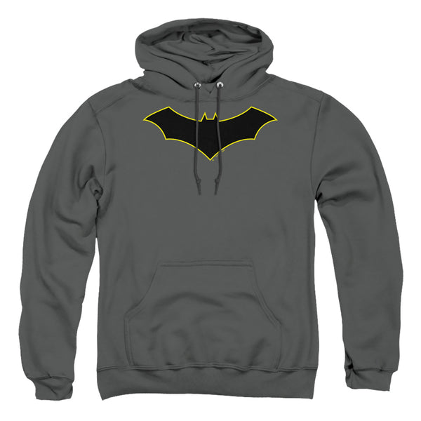 Batman - Batman Logo Yellow Outline Adult Pullover Hoodie