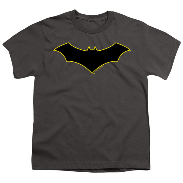 Batman - Batman Logo Yellow Outline Youth Short Sleeve