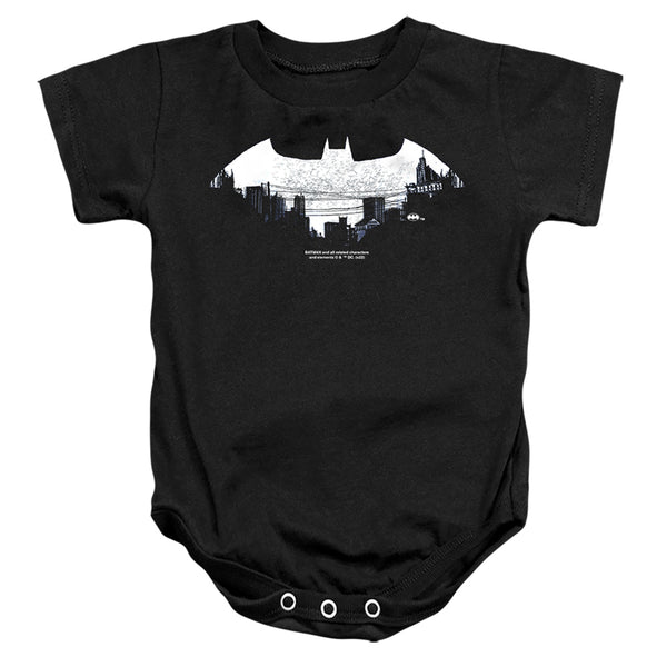 Batman - Bat Logo Cityscape Infant Snapsuit