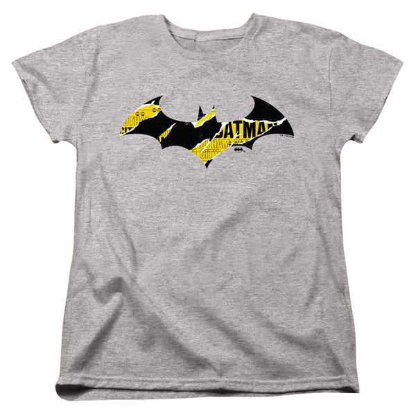 Batman - Batman Torn Gotham Logo Women's Short Sleeve