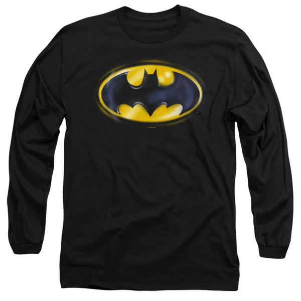 Batman - Batman Airbrush Logo Adult Long Sleeve
