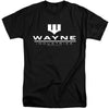 Batman - Wayne Industries Black Adult Tall Fit Short Sleeve