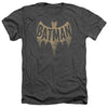 Batman Classic Tv - Vintage Logo Adult Regular Fit Heather Short Sleeve