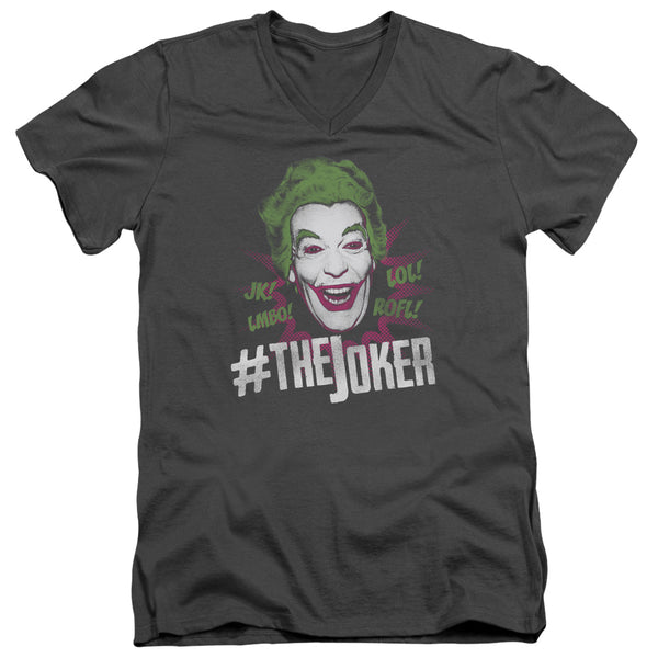Batman Classic Tv - #Joker Adult Slim Fit V Neck Cotton