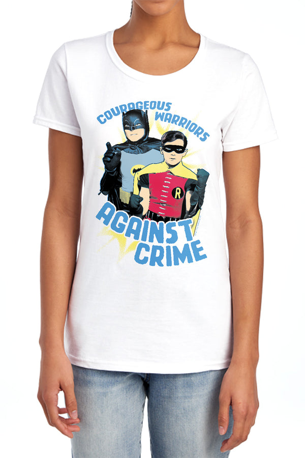 Batman Classic Tv - Courageous Warriors Women's Short Sleeve