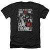 Batman Classic Tv - Bat Channel Adult Regular Fit Heather Short Sleeve