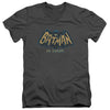 Batman Classic Tv - In Color Adult Slim Fit V Neck Cotton