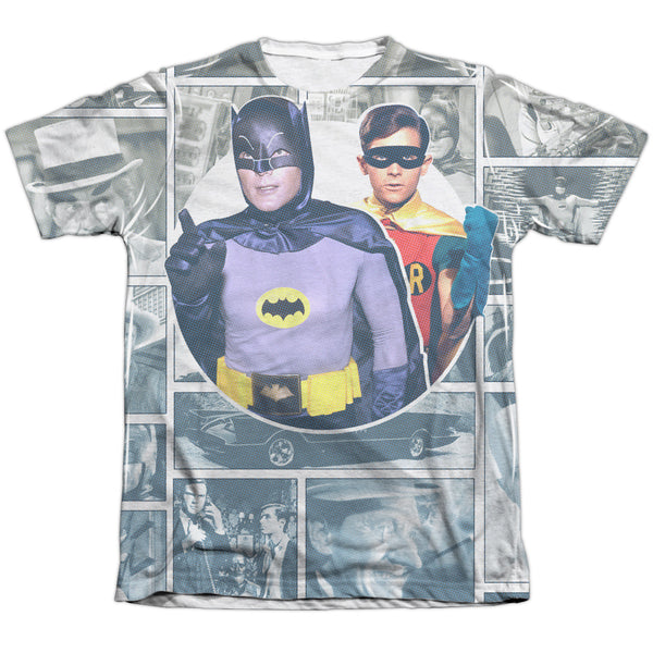 Batman Classic Tv - 60S Panels Adult Regular Fit Short Sleeve 65 - 35 Poly - Cotton