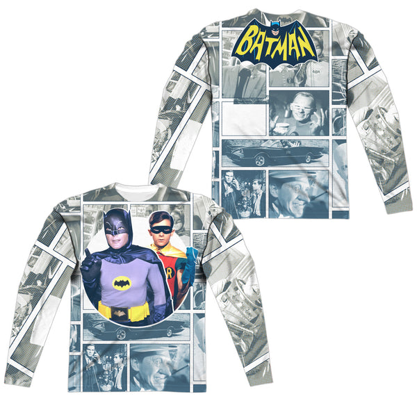 Batman Classic Tv - 60S Panels (Front - Back Print) L - S Adult Poly Crew