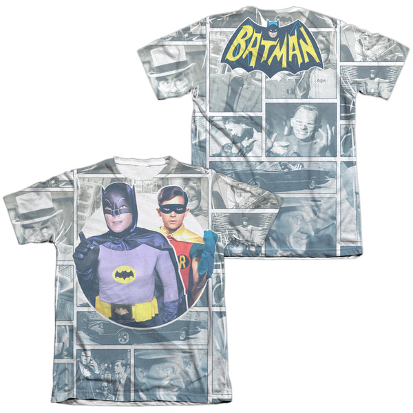 Batman Classic Tv - 60S Panels (Front - Back Print) Adult Regular Fit Short Sleeve 65 - 35 Poly - Cotton