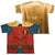 Batman Classic Tv - Robin Costume (Front - Back Print) Youth Short Sleeve 100% Poly