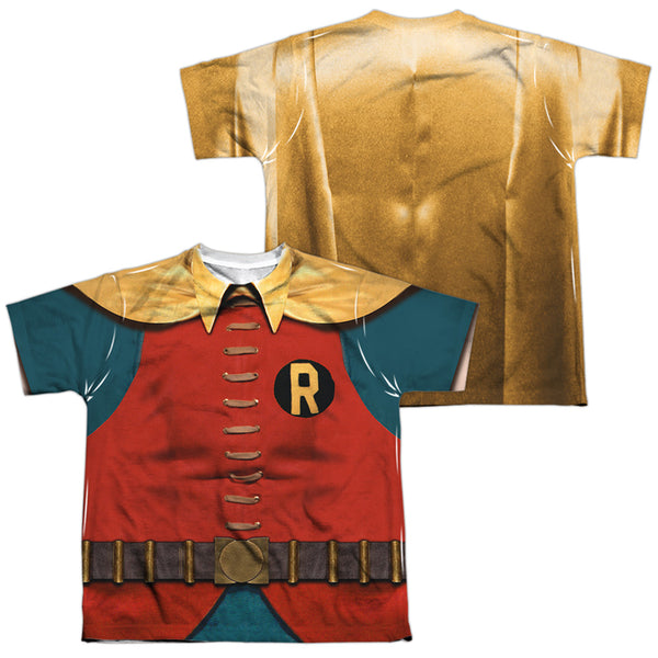 Batman Classic Tv - Robin Costume (Front - Back Print) Youth Short Sleeve 100% Poly
