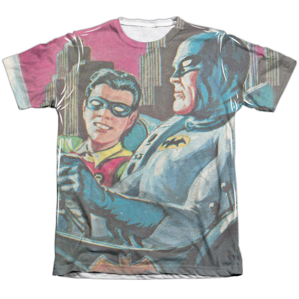 Batman Classic Tv - Bat Signal Adult Regular Fit Short Sleeve 65 - 35 Poly - Cotton