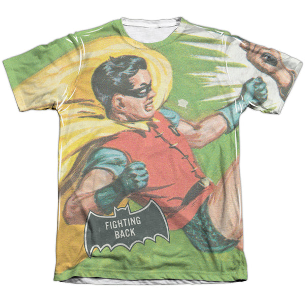 Batman Classic Tv - Fighting Back Adult Regular Fit Short Sleeve 65 - 35 Poly - Cotton