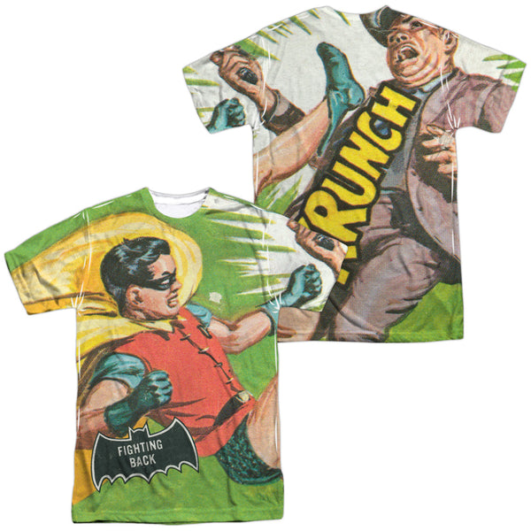 Batman Classic Tv - Fighting Back (Front - Back Print) Adult Regular Fit Short Sleeve 100% Poly