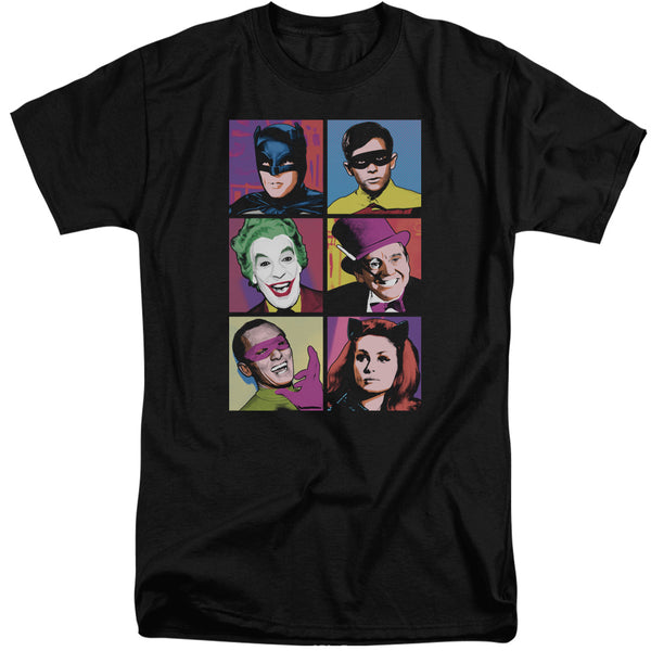 Batman Classic Tv - Pop Cast Adult Tall Fit Short Sleeve